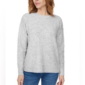 Legendary Outfitters Women's Cozy Cable Knit Sweater, Blue Heather, Size S NWT